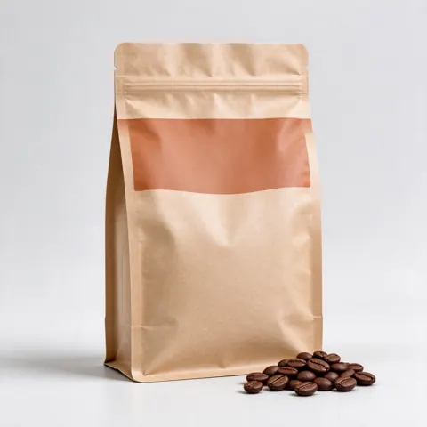 Plain product photo of a coffee bag