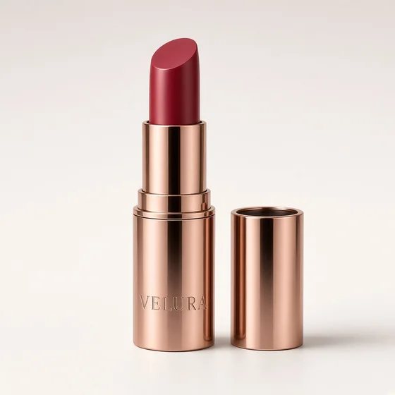 Sample product photo: a lipstick on a plain background