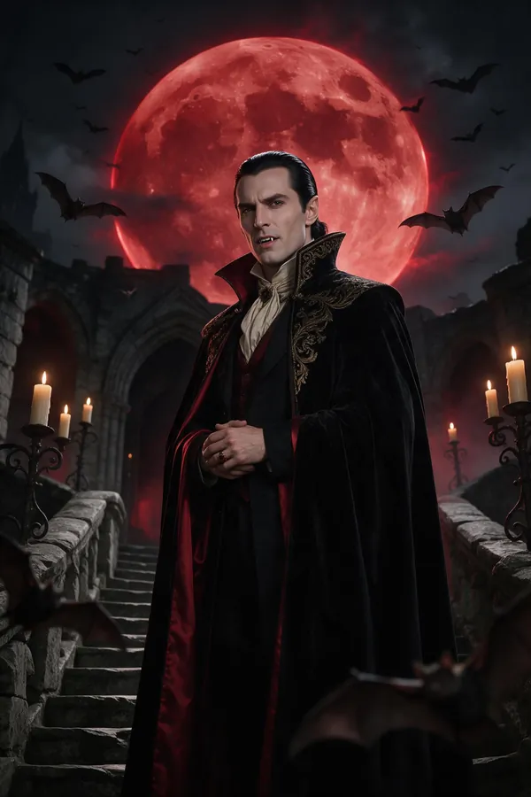 Dracula Halloween character