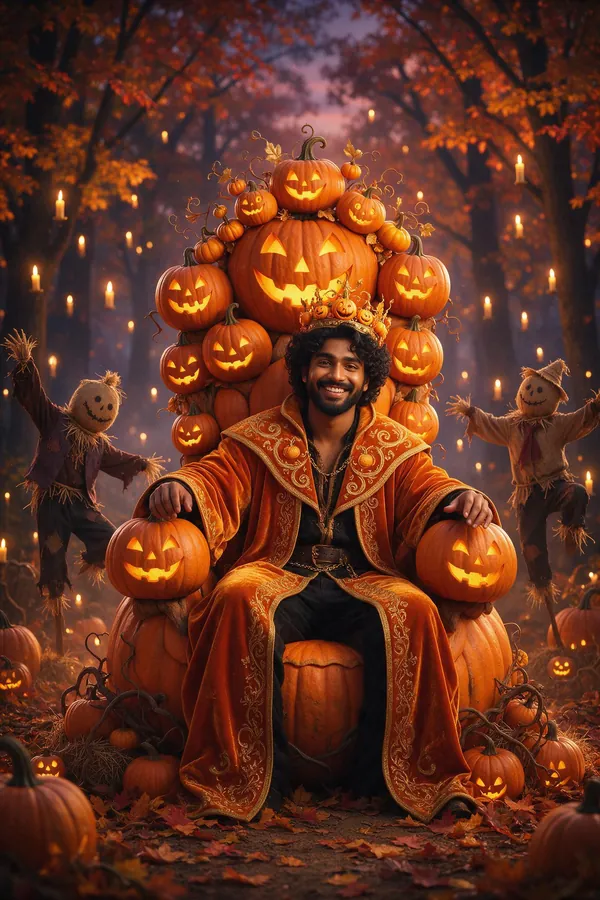 Pumpkin King or Queen Halloween character