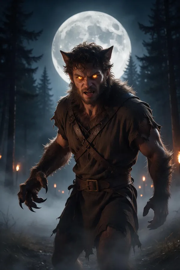 Werewolf Halloween character