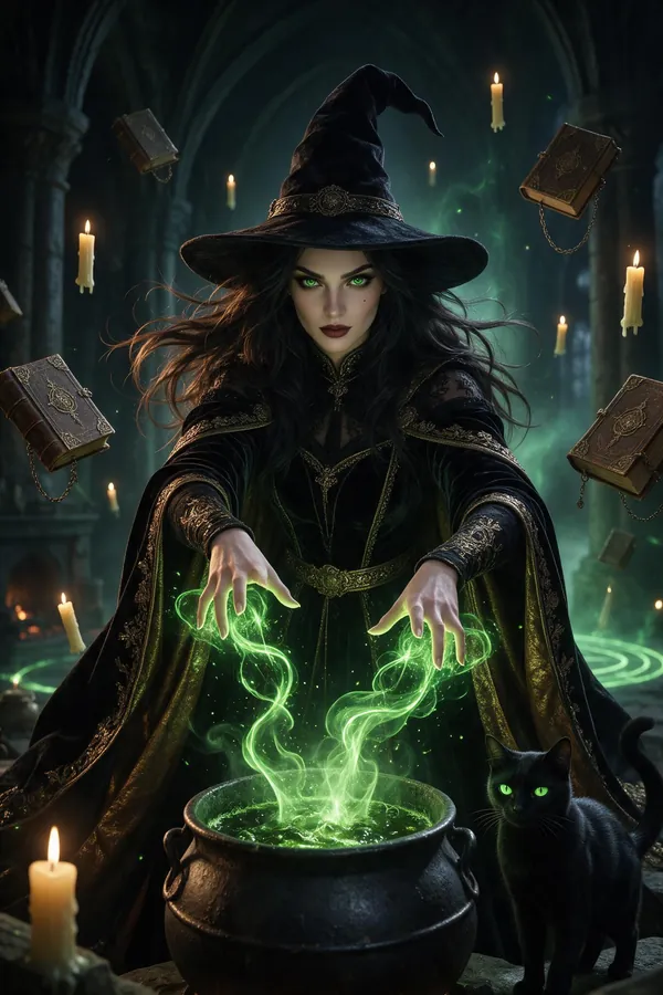 Witch Halloween character