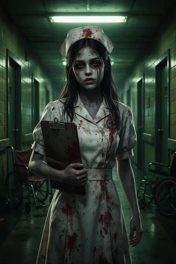 Zombie Nurse Halloween character