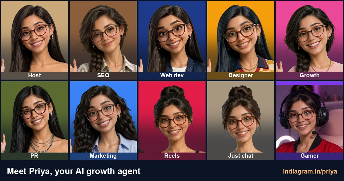 Priya, an AI character agent we built